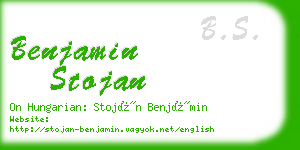 benjamin stojan business card